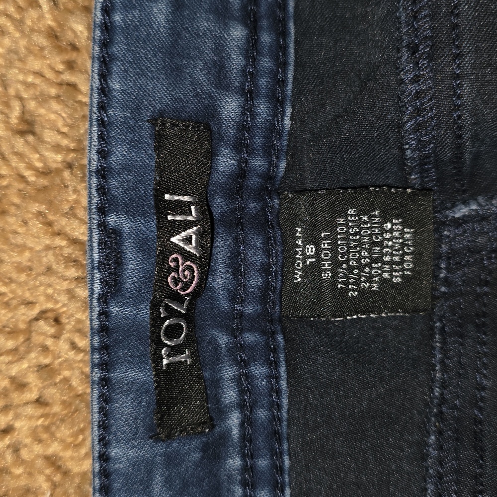 Ucycled Asymetrical Tiered Jean Midi Skirt From Jeans And Mens Shirts - Picture 12 of 12